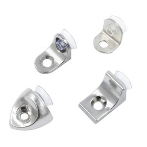 Raccords de meubles <span class=keywords><strong>en</strong></span> alliage de Zinc portables support de panneau mobile <span class=keywords><strong>pour</strong></span> armoire cloison <span class=keywords><strong>verre</strong></span> connecteurs fixes supports d'étagère - Product Image 1