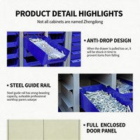 Gabinete de Almacenamiento Industrial Resistente, 100% Antiestático, Seguro para ESD, Ahorra Espacio, Duradero, para Almacenes y Ferreterías