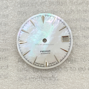 28.5Mm Trọng Lượng Nhẹ Không Phát Sáng Cocktail Mặt Đồng Hồ Nh35 Tương Thích Ngọc Trai Lau Quay Số Thay Thế Đồng Hồ Phần - Product Image 2