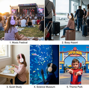 Protège-oreilles pour tout-petits, protection contre le <span class=keywords><strong>bruit</strong></span>, confortables, pour concerts, sports et feux d'artifice - Product Image 2