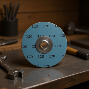 แผ่นขัดคอรันดัมเบอร์ 120 พร้อมข้อต่อแบบเร็วสำหรับแผ่นขัด - Product Image 3