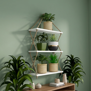 Estante de Pared Colgante de Madera Hecho a Mano de Estilo Antiguo Moderno, Estante de Pared Blanco con Tamaño Personalizado para Sala de Estar, Cocina, Baño - Product Image 2