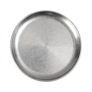 Assiettes à dessert rétro écologiques en acier inoxydable pour cafés et dîners à l'américaine, petites assiettes rondes personnalisées - Product Image 2