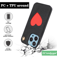 Coque de téléphone portable de luxe, motif de motif de lèvre de cœur, chaîne de gland, bandoulière de téléphone en cuir, sangle de collier, étui de téléphone pour iphone
