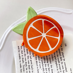 2026 nouveau été pince à fruits mignon légume acétate pastèque aubergine cheveux griffe femmes vacances fête cadeau - Product Image 4