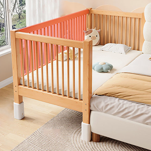 Cuna de Madera Maciza Estilo Victoriano 2025 para Niños Pequeños, Cuna Personalizada para Bebés Recién Nacidos, Portátil, con Barandilla y Cama para Dormitorio - Product Image 6