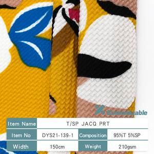 Professional Hot Selling 100% Polyester Jacquard Fabric Knitting Poly Span with Print for Garments and <strong>Bags</strong> from <strong>Liverpool</strong> - Product Image 3