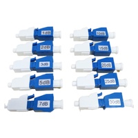 Attenuator serat optik FTTH LC/UPC betina ke jantan, attenuator optik tetap Plug-in
