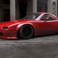 Nouveau pour MX5 NA Miata Roadster (1989-1998) Pare-chocs avant large style RB - Kit carrosserie personnalisé en fibre de carbone à visser
