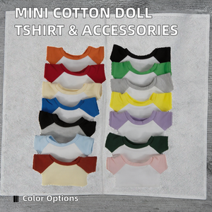 <span class=keywords><strong>Mini</strong></span> 17cm Plush Moda Boneca Acessórios Baratos Unisex Tshirt Roupas de Algodão para 5-7 Anos - Product Image 3