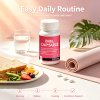 Capsules BBL Booty Gainer pour femmes, pour des fesses plus épaisses, l'élargissement des cuisses, le raffermissement des fesses, sans prise de poids, formule à base de plantes