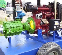 Bomba de Agua Diésel Rovattipump, Bomba Centrífuga, Bomba de Agua a Diésel para Riego Agrícola F33K100/2E