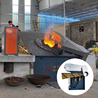 Four de fusion à induction électrique métallique haute efficacité, moyenne fréquence, 250 kg, 500 kg, 750 kg pour le raffinage