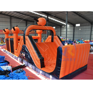 <span class=keywords><strong>Château</strong></span> gonflable tendance résistant aux UV avec toboggan, maison <span class=keywords><strong>de</strong></span> rebond gonflable pour fête d'Halloween, parcours d'obstacles avec mur d'escalade - Product Image 5