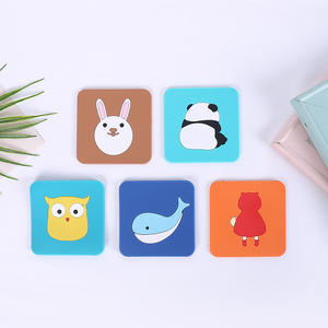 Factory Price Custom Soft Rubber PVC Cute Round square <b>Coasters</b> <b>for</b> <b>Drink</b> - Product Image 1