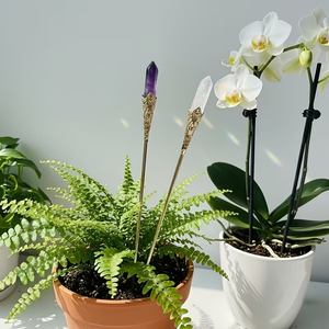 Al por mayor Horquilla de cristal natural <span class=keywords><strong>en</strong></span> forma de punta y de piedra preciosa para brujería y accesorios para <span class=keywords><strong>el</strong></span> <span class=keywords><strong>cabello</strong></span> - Product Image 3