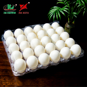 Boîtes d'emballage en carton pour œufs en plastique PET transparent à 30 alvéoles, fabriquées à partir de matériaux recyclés, pour le stockage des œufs - Product Image 5