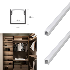 Nhôm hồ sơ LED 053 nhôm chiếu sáng hồ sơ vuông tuyến tính thanh ánh sáng 11*12 mét Oxit Bạc - Product Image 1