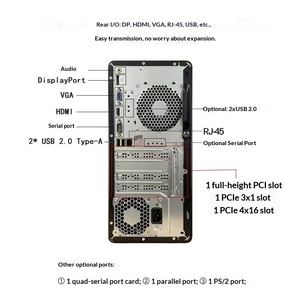 New for Pro Tower 280 G9E Desktop Core I3/i5/i7 8GB/16GB/32GB <b>RAM</b> 256GB/512GB/1TB SSD 11 Home Business Use 1-Year Core I5/ - Product Image 4