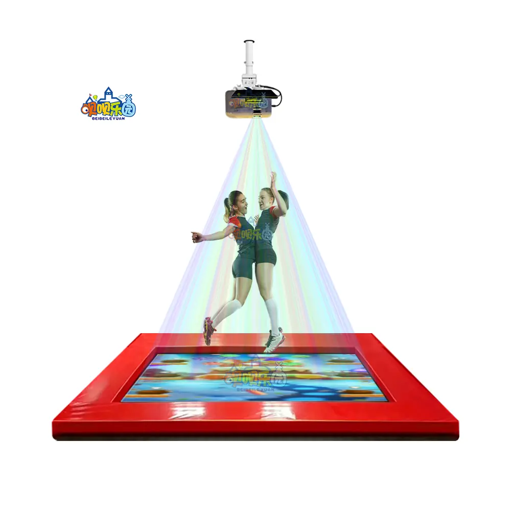 Mooie Kinderen Indoor Trampoline Interactieve Vloer Projectiespel Voor Pretpark Speeltuin Amusement