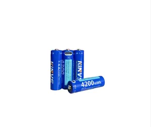 Baterai mobil mainan isi ulang USB elektronik isi ulang baterai tinggi 1.5V Ce baterai Alkaline Cina
