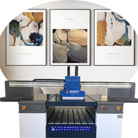 Mesin Cetak Lantai 3d Printer Inkjet UV Flatbed Industri untuk Lembaran Aluminium