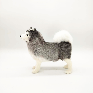 Cadeau populaire de vacances, fournitures de fête de noël, décoration, mignon animal de compagnie, taille réelle, comme la poupée de <span class=keywords><strong>chien</strong></span> husky, jouets - Product Image 2