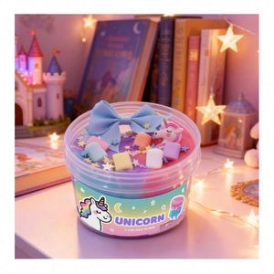 Creative Handmade DIY Fluffy <b>Slime</b> Colorful Assorted Decorations Smooth Playdough Educational Entertainment Bulk Pack - Product Image 3