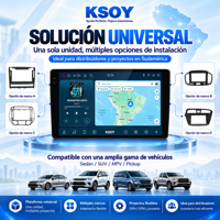 KSOY-08 Pantalla Android 9 Pulgadas, 8 + 128G Reproductor De Carro, Pantalla Para Automovil, Pantallas Para Carros