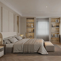 Ensemble de Chambre à Coucher Style Moderne Cinq Étoiles Luxe Européen 2025, Série de Lits de Luxe Très Vendue pour Salon
