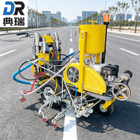 Machine de marquage routier à mélange externe bicomposant, autopropulsée, pour peinture thermoplastique à froid, idéale pour autoroutes et parkings