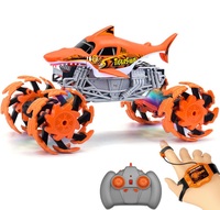 Meilleure vente RC requin dinosaure monstre camion voiture 2.4 Ghz roue explosive cascadeur voiture jouet voiture télécommandée pour adultes enfants