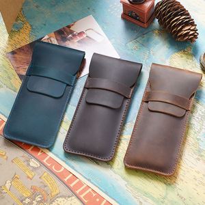 Étui à stylo en cuir simple, pochette de rangement de qualité supérieure pour l'organisation et la protection - Product Image 2