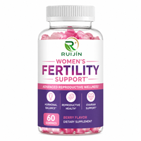 Gummies de soutien à la fertilité pour femmes adultes Myo-Inositol, bien-être hormonal ovarien et reproductif, supplément alimentaire à croquer, 60 unités
