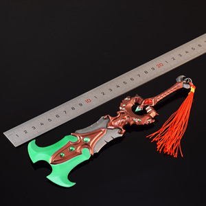 Espada de Juguete Decorativa para Niños, Inspirada en el Juego Warcraft, Espada Obeleon de las Almas, 21 cm, Modelo de Arma de Metal para Manualidades - Product Image 6
