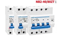 Disjoncteur miniature CHINT NB2-63ZT 4P C80 à réenclenchement automatique MCB 400V 6000A sur rail DIN pour systèmes solaires photovoltaïques