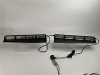 Luz Estroboscópica de Emergencia Impermeable para Parabrisas de Automóvil, 32w, LED, Rojo y Azul, Doble Color