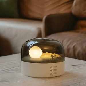 Elegante Lámpara Nocturna LED con Forma de Luna, Altavoz de Música, Recargable por USB Tipo-C - Product Image 4