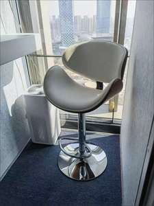 Upholstered Best Wood Counter Height <b>bar</b> <b>Stools</b>, Swivel Kitchen <b>bar</b> <b>Stools</b>, Wholesale White Simple High Back High Chairs k - Product Image 2