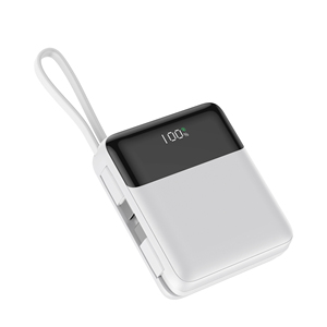 Chargeur portable, batterie externe à charge rapide 22,5 W, 10000 mAh, compatible avion pour les voyages, câble USB-C intégré, affichage LED - Product Image 5