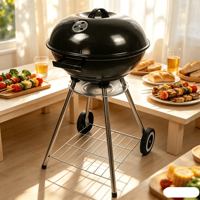 Barbecue de camping en acier Corten, four à charbon de bois, cuisinière extérieure, cuisine barbecue en acier inoxydable, grill extérieur