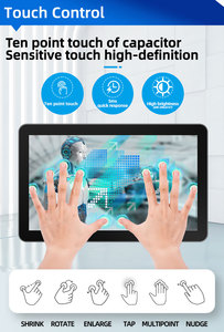 43インチウォールマウントタッチスクリーンディスプレイモニターチリ送料無料<span class=keywords><strong>Android</strong></span> DDP容量性ビデオ広告ディスプレイ産業用途 - Product Image 6