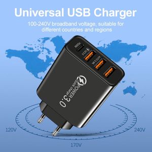 Hot Selling 4 Port <b>USB</b> Charger Portable <b>Wall</b> 5A Fast Charging Speed Mobile Phone Adapter Chargers Type C - Product Image 2