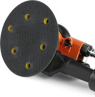 Lijadora Orbital Neumática Industrial KAMSIN de 6 Pulgadas, Lijadora de Palma Neumática de Velocidad Variable Ajustable con Abrasivo Adhesivo