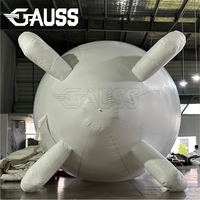 GAUSS Vente chaude Personnalisé 7m Dirigeable publicitaire gonflable à l'hélium avec impression UV, Ballon publicitaire extérieur de grande hauteur