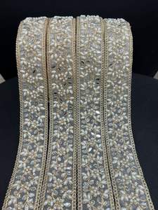 Uso de prendas hilo teñido flor encaje ajuste bordado encaje ajuste algodón ganchillo Chantilly encaje ajuste - Product Image 3