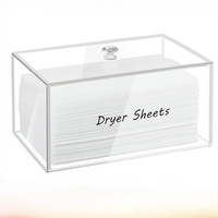 Boîte de rangement transparente en acrylique écologique, design moderne, organisateur multifonctionnel pour salle de bain, cuisine, buanderie