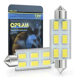 אופרה פסטון 6smd 36mm אוטומטי 12v רכב Led נורות פנים 36mm כיפת אור עם 2835 שבבים