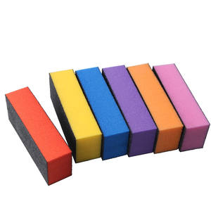 Toptan 7 renkler yüksek elastikiyet 3 taraflı tırnak tamponu zımpara blok çift manikür tırnak parlatma için tırnak törpüsü ucuz fiyat - Product Image 2