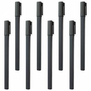 Writing Stationery Novelty Plastic Rubber <b>Pen</b> Promotion Custom Logo <b>Pen</b> Black Square Rubber Ballpoint <b>Pen</b> Promotion Gifts - Product Image 4